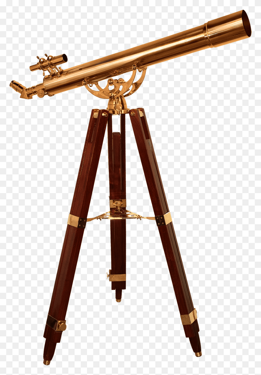 1229x1804 Vintage Telescope Brass Telescope, Construction Crane, Bow, Tripod HD PNG Download