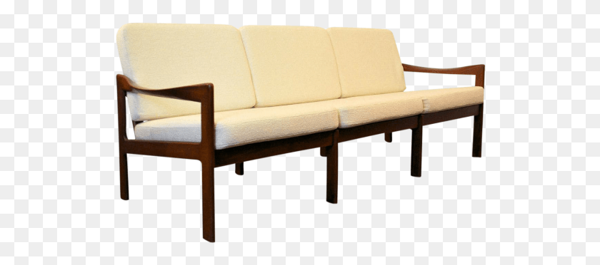 520x312 Vintage Three Seater Sofa By Illum Willelso 2145 Studio Couch, Furniture, Chair, Cushion HD PNG Download