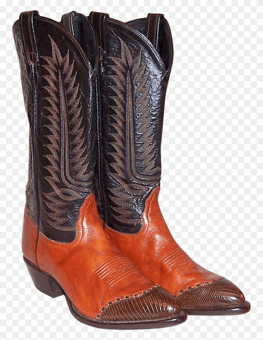 767x1025 Vintage Tony Lama Cowboy Boots In Burnt Sienna And Cowboy Boot, Clothing, Apparel, Boot HD PNG Download