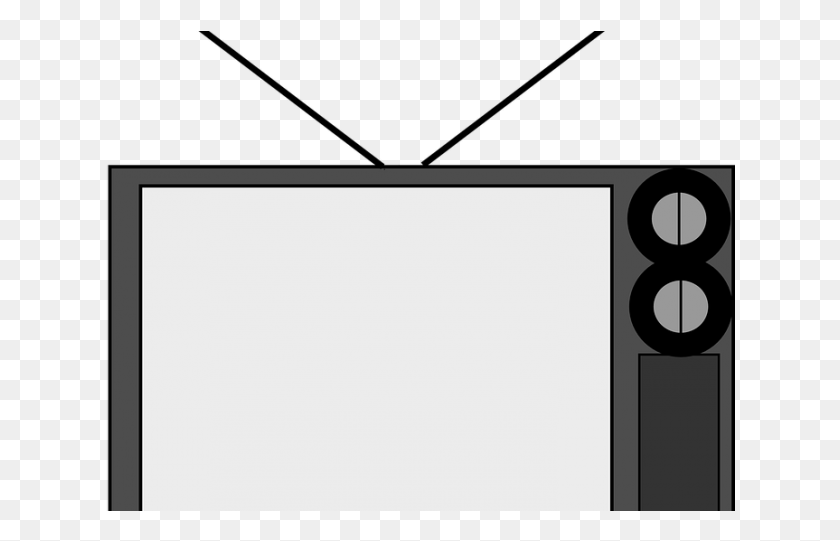 630x481 Vintage Tv Cliparts Television Clip Art, White Board, Screen, Electronics HD PNG Download