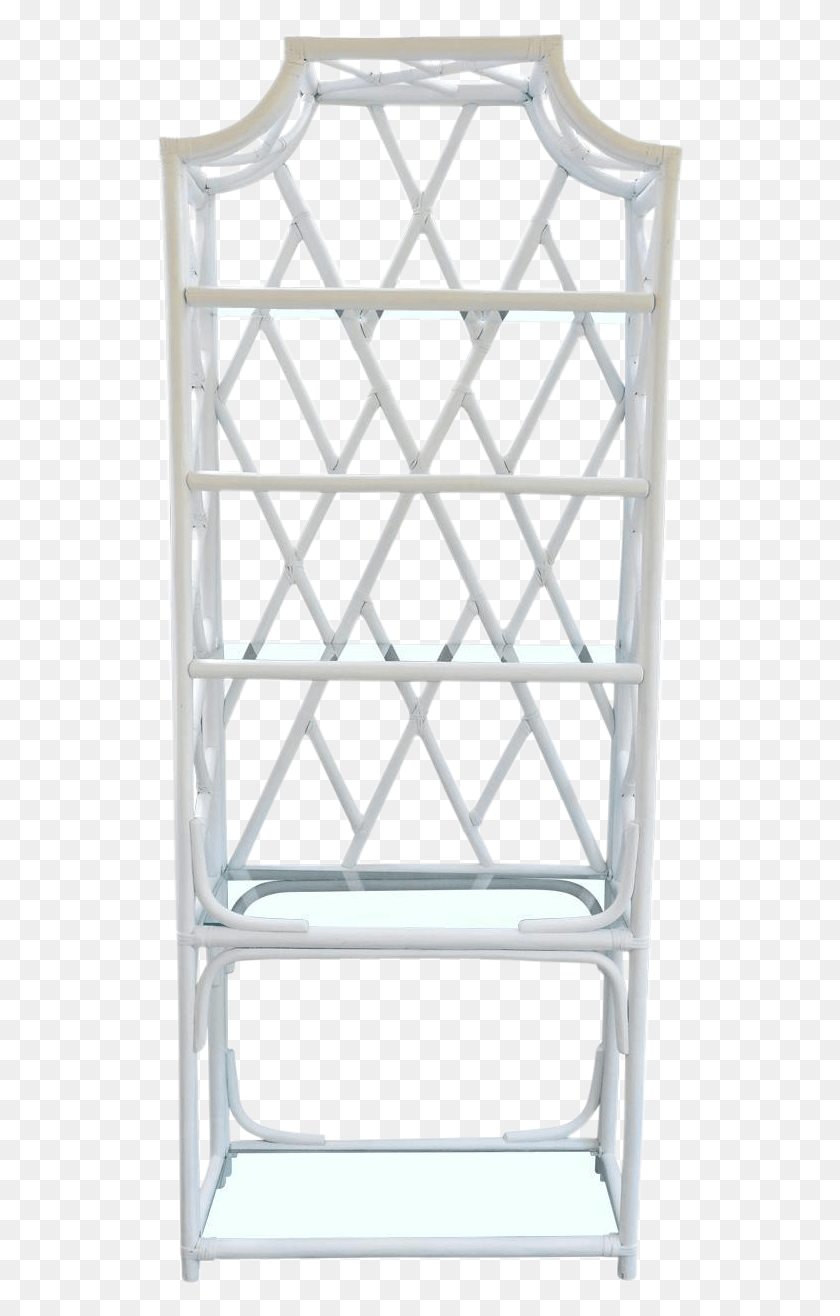 532x1256 Vintage White Rattan And Glass Etagere On Chairish Shelf, Rug, Window, Crib HD PNG Download