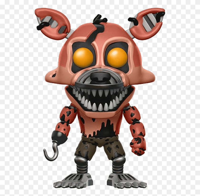 554x767 Vinyl Five Nights At Freddy39s Nightmare Foxy Funko Pop, Toy, Label, Text HD PNG Download