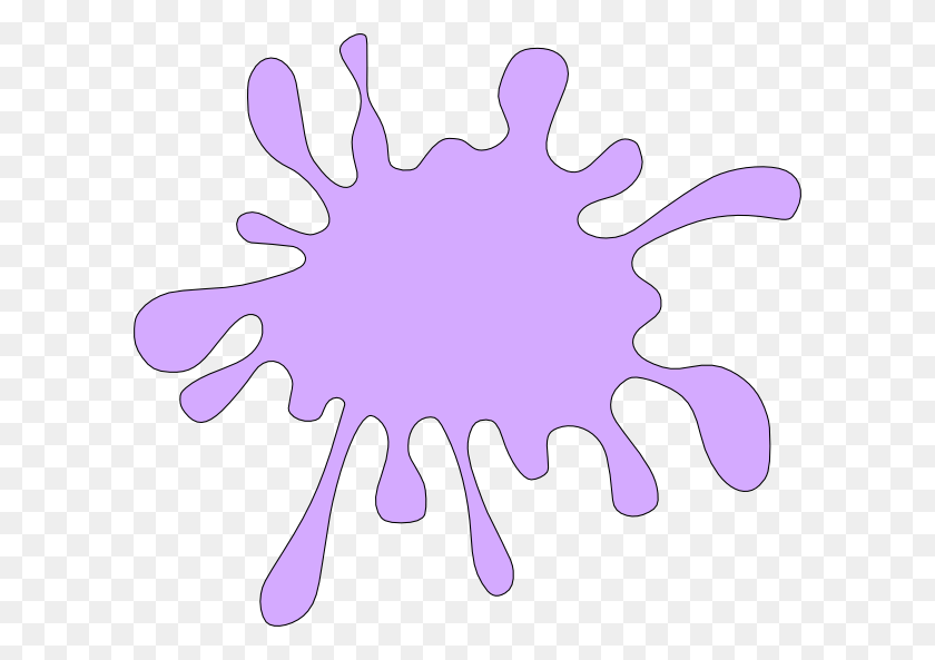 600x533 Фиолетовый Клипарт Splat Фиолетовая Краска Брызги Картинки, Пятно, Узор Hd Png Скачать
