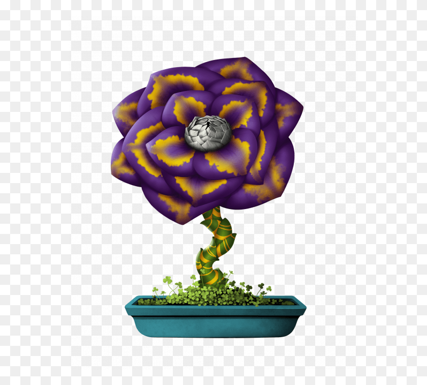 569x697 Фиолетовый Огонь Искусственный Цветок, Роза, Растение, Цветение Hd Png Скачать