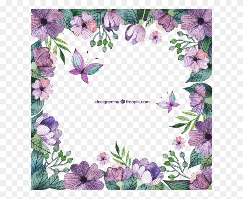 626x626 Violet Floral Border Image With Transparent Background Poem To Scatter Ashes, Floral Design, Pattern, Graphics HD PNG Download