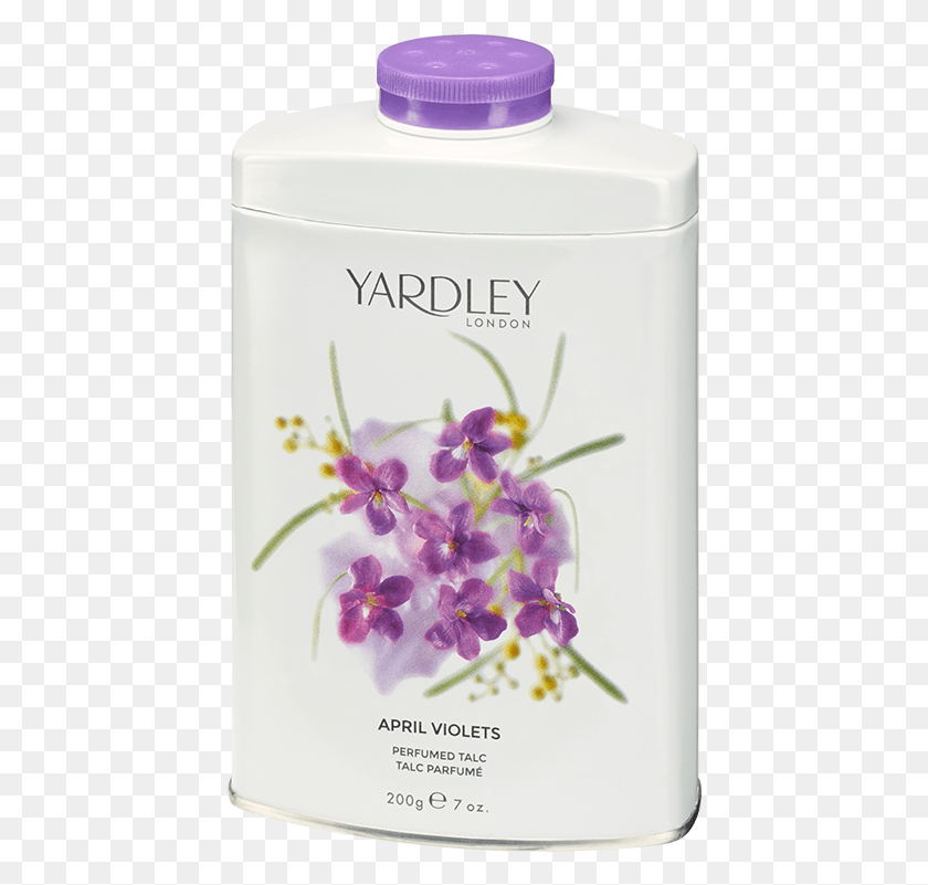 430x741 Фиолетовый Тальк Talco Yardley Comprar, Растение, Бутылка, Цветок Png Скачать