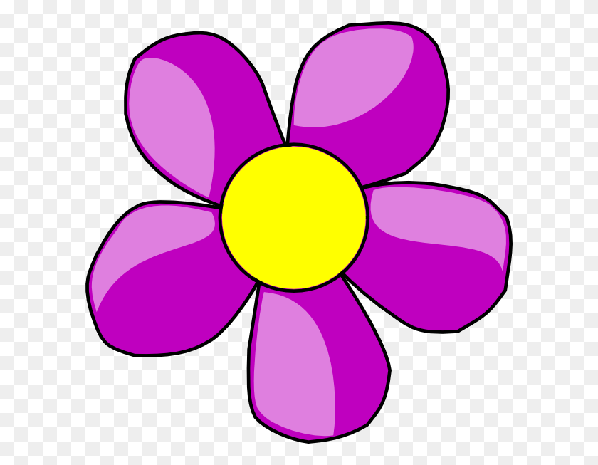 600x593 Фиолетовый Клипарт Фиолетовый Цветок Клипарт, Фиолетовый, Свет, Графика Hd Png Скачать