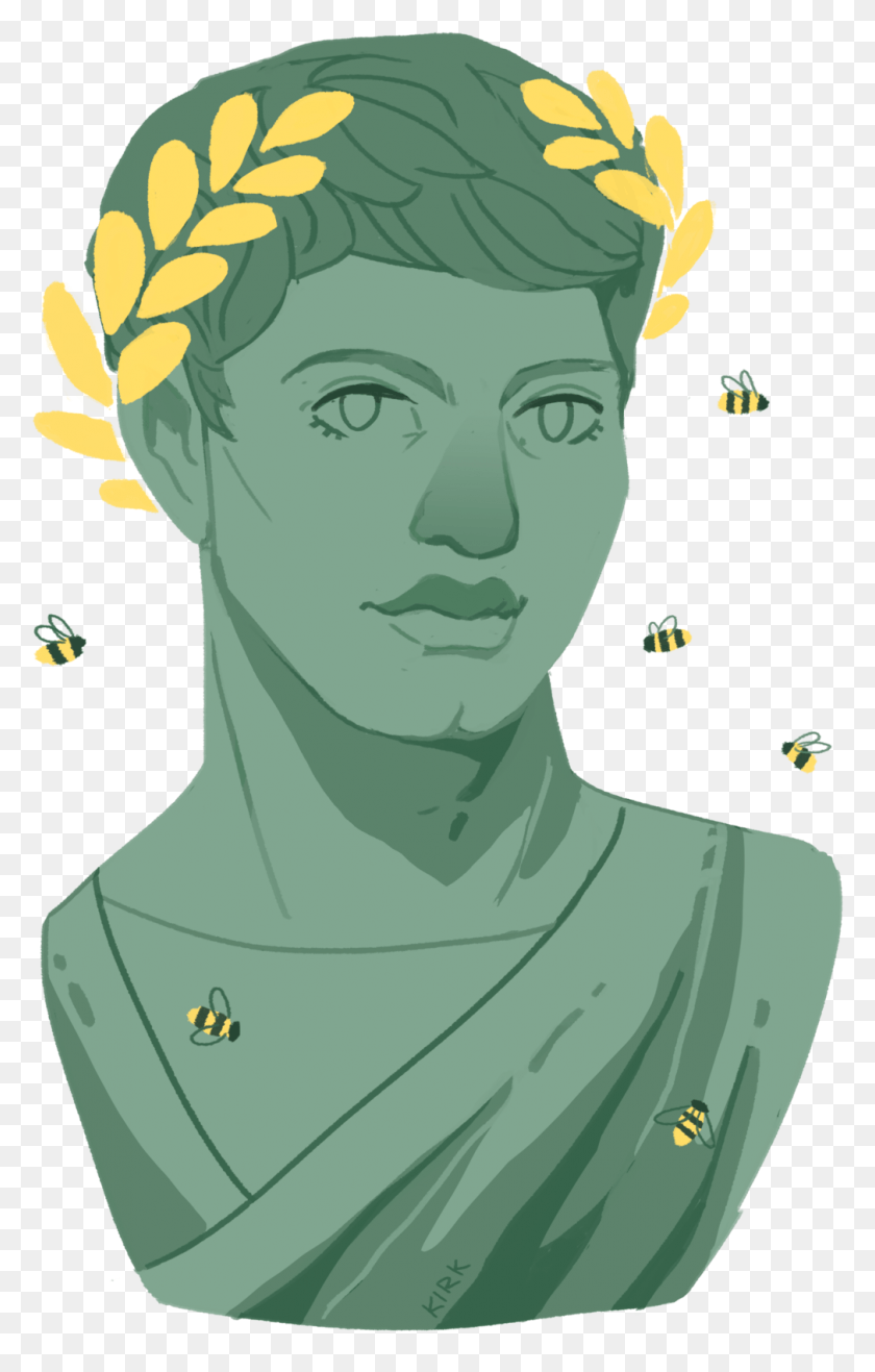 1009x1627 Вергилий И Его Пчелы Иллюстрация, Лицо, Человек, Человек Hd Png Скачать