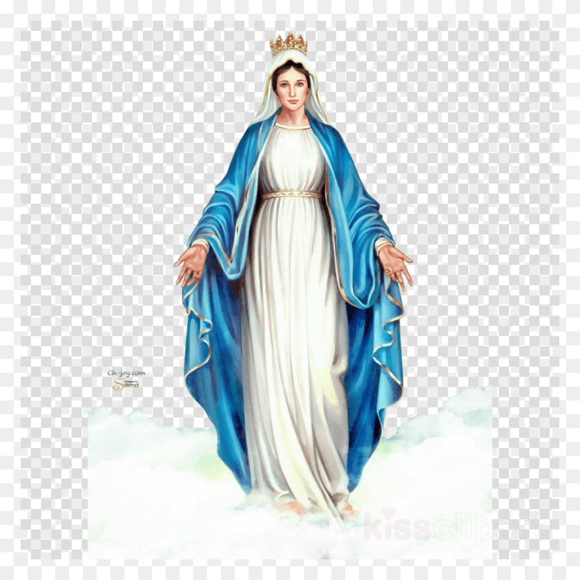 900x900 Virgin Mary Clipart Immaculate Conception Ineffabilis Mother Mary Immaculate Conception, Clothing, Apparel, Person HD PNG Download