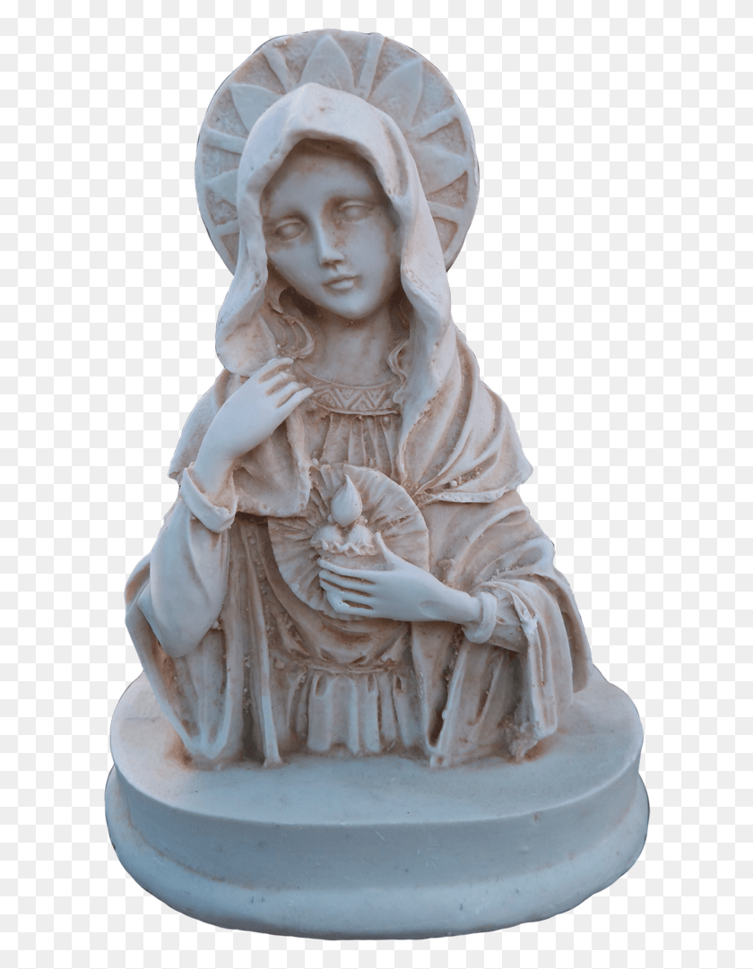 612x1021 Virgin Mother Mary Bust 13cm, Figurine, Wedding Cake, Cake HD PNG Download