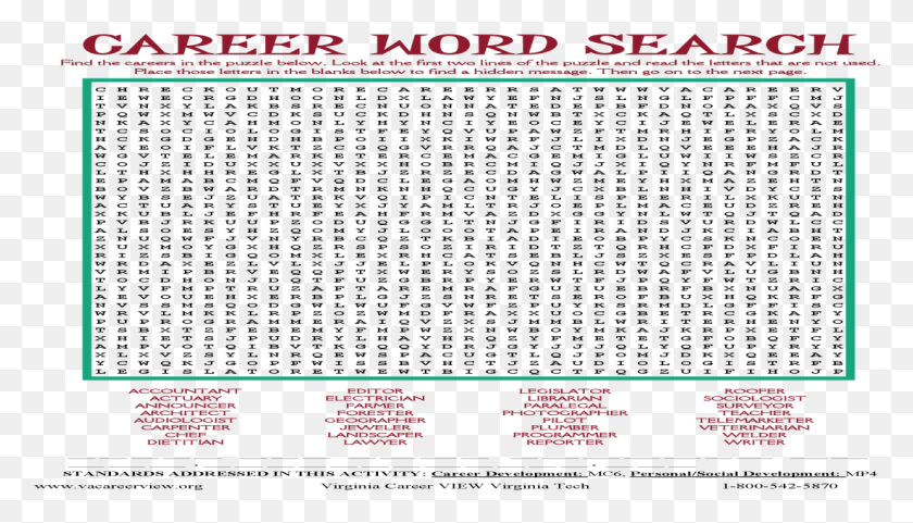 1104x597 Virginia Career View Virginia Tech Word Search Answers, Text HD PNG Download