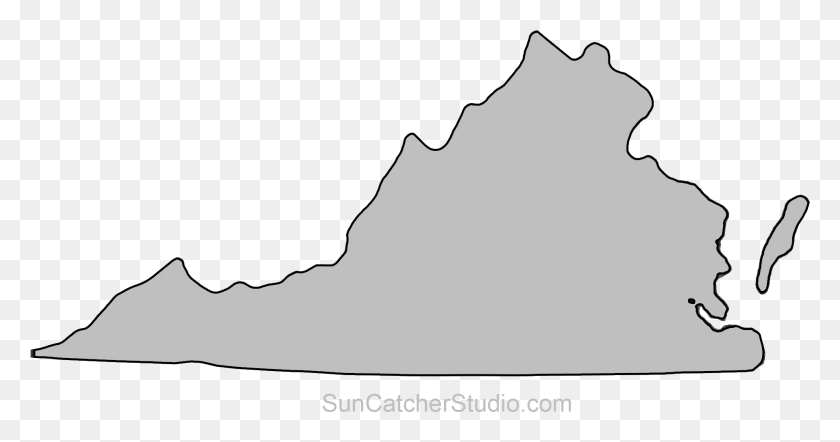 1918x941 Virginia Outline Virginia State Outline, Person, Human HD PNG Download