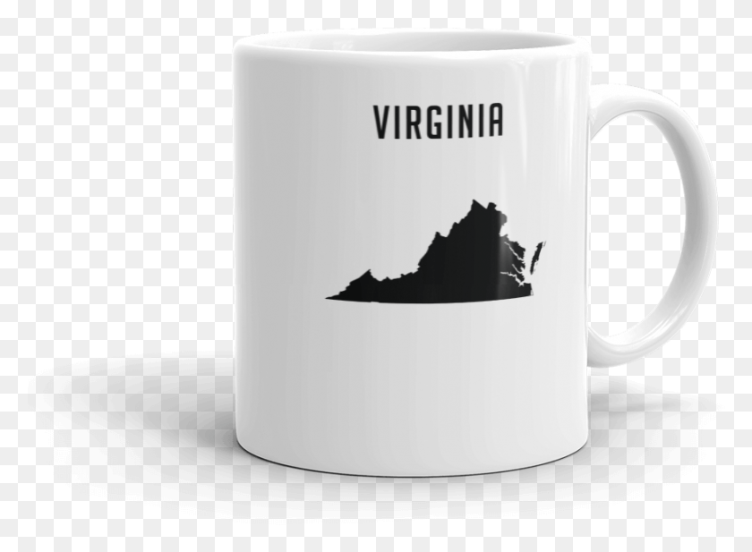 871x623 Virginia State Coffee Mug Coffee Cup, Cup, Espresso, Beverage HD PNG Download