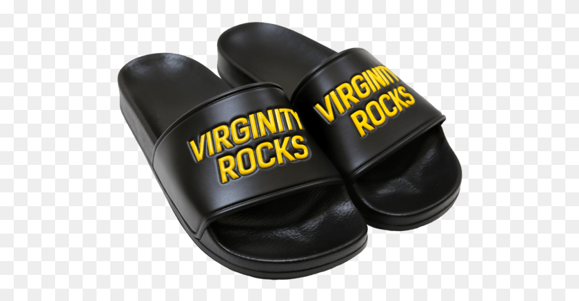 502x378 Virginity Rocks Slides Slipper, Clothing, Apparel, Footwear HD PNG Download