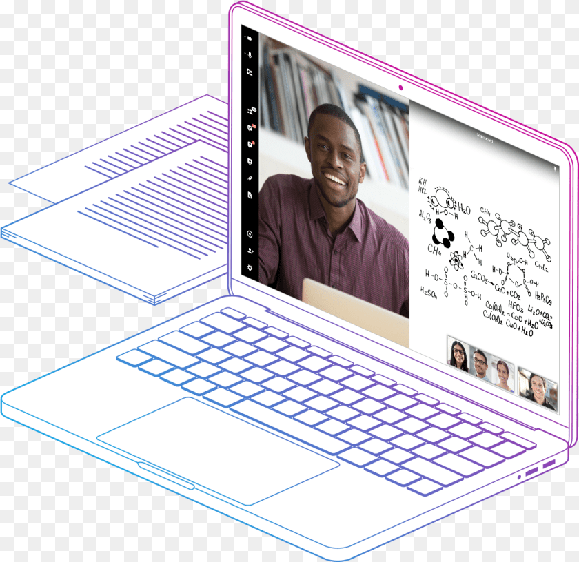 Virtual Classrooms For Educational Institutions Logitech Chiclet Keyboard, Laptop, Computer, Pc, Electronics Transparent PNG