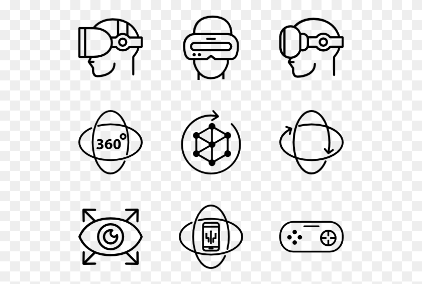 529x505 Virtual Reality Family Icon, Gray, World Of Warcraft HD PNG Download