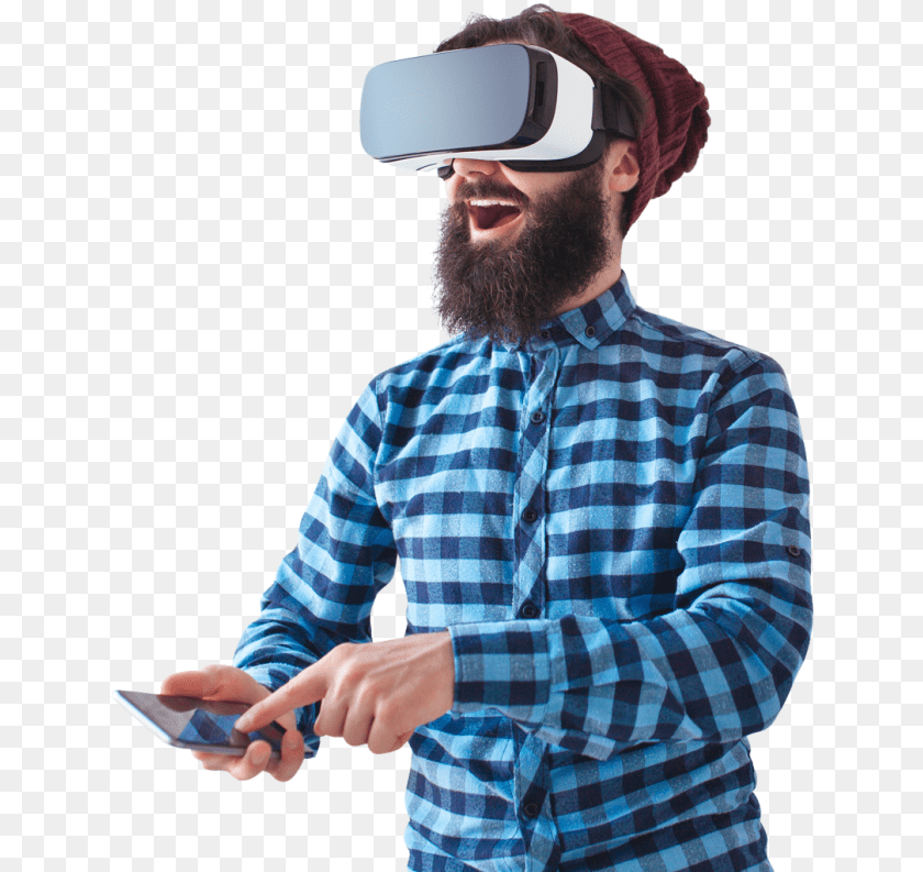 641x793 Virtual Reality Man Man With Vr Headset, Face, Head, Person, Photography Sticker PNG