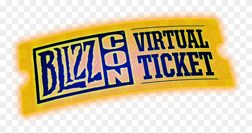 2402x1181 Virtual Ticket Logo Virtual Ticket Blizzcon, Label, Text, Vehicle HD PNG Download