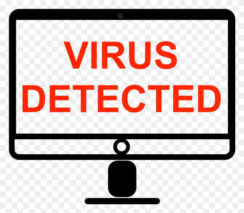 1107x957 Virus Detected Sign, Text, Word, Alphabet Descargar Hd Png