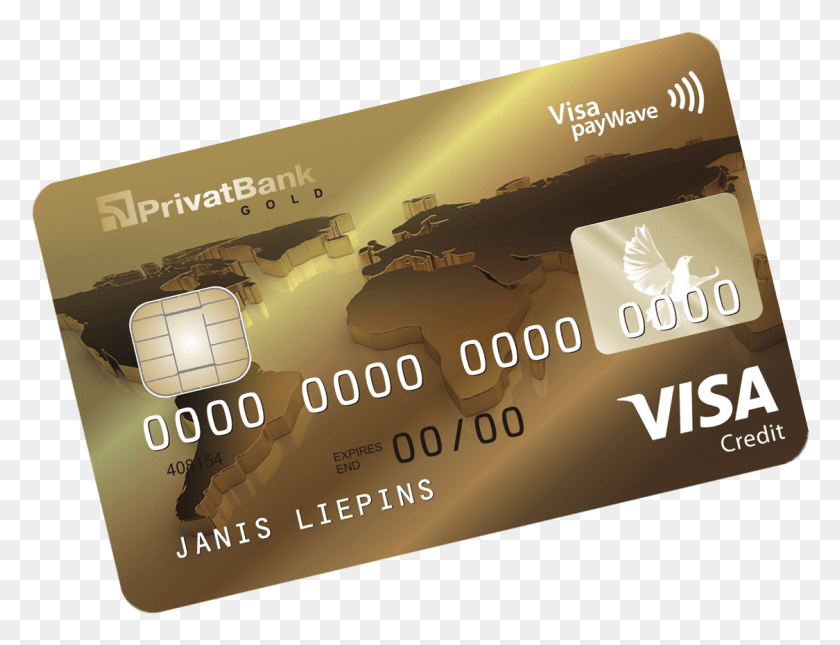 1125x844 Visa Gold Universal Carton, Text, Credit Card, Label HD PNG Download