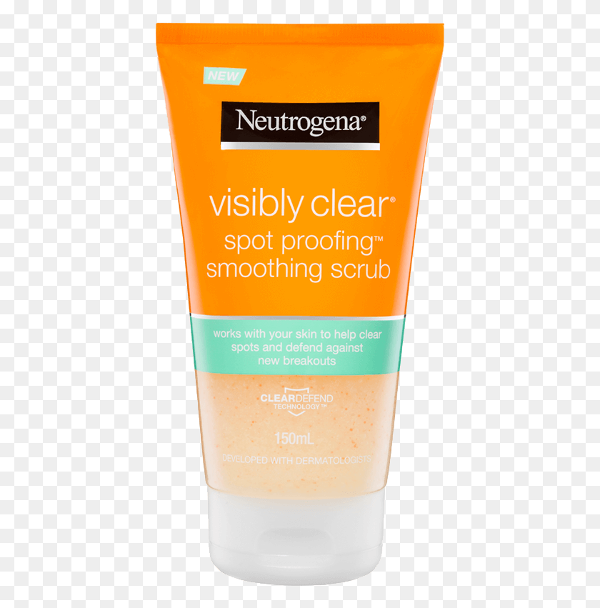 407x791 Visibly Clear Spot Proofing Scrub New Neutrogena Visibly Clear Spot Proofing 2 In 1 Wash, Sunscreen, Cosmetics, Bottle HD PNG Download