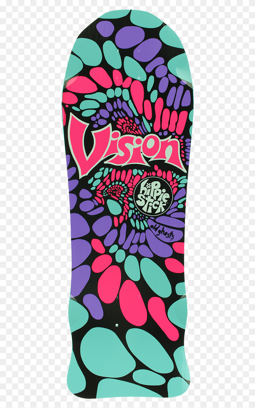 442x1281 Vision Hippie Stick Old School Reissue Deck Blue 10 Vision Hippy Stick, Advertisement, Poster, Doodle HD PNG Download