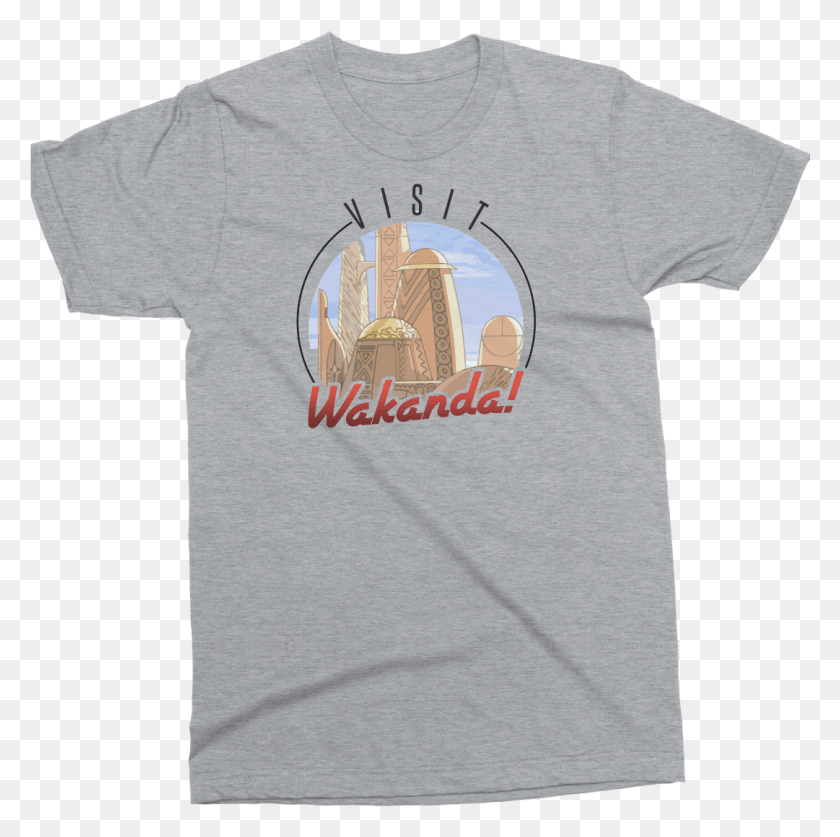 1081x1077 Visit Wakanda Active Shirt, Clothing, Apparel, T-shirt HD PNG Download