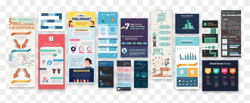 2880x1064 Visme Infographic Examples Visme Examples, Poster, Advertisement, Flyer HD PNG Download