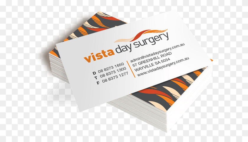 609x420 Vista Day Surgery Business Cards Brochure, Text, Paper, Business Card HD PNG Download