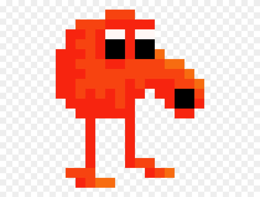 481x577 Visual Design Doesn39t Need Detail To Be Effective 8 Bit Q Bert, Pac Man HD PNG Download
