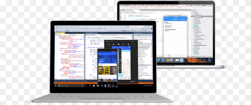 675x354 Visual Studio Displayed On Mac And Windows Devices Microsoft Visual Studio, Computer, Computer Hardware, Electronics, Hardware Transparent PNG