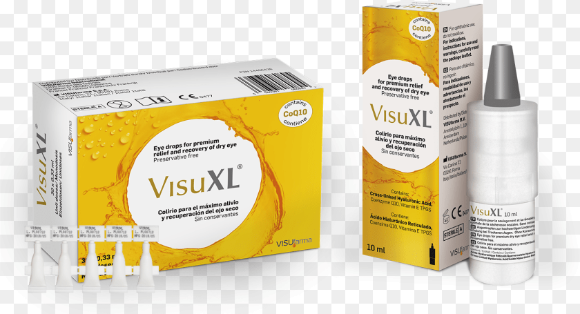 1483x803 Visuxl Eye Drops, Bottle, Cosmetics Sticker PNG