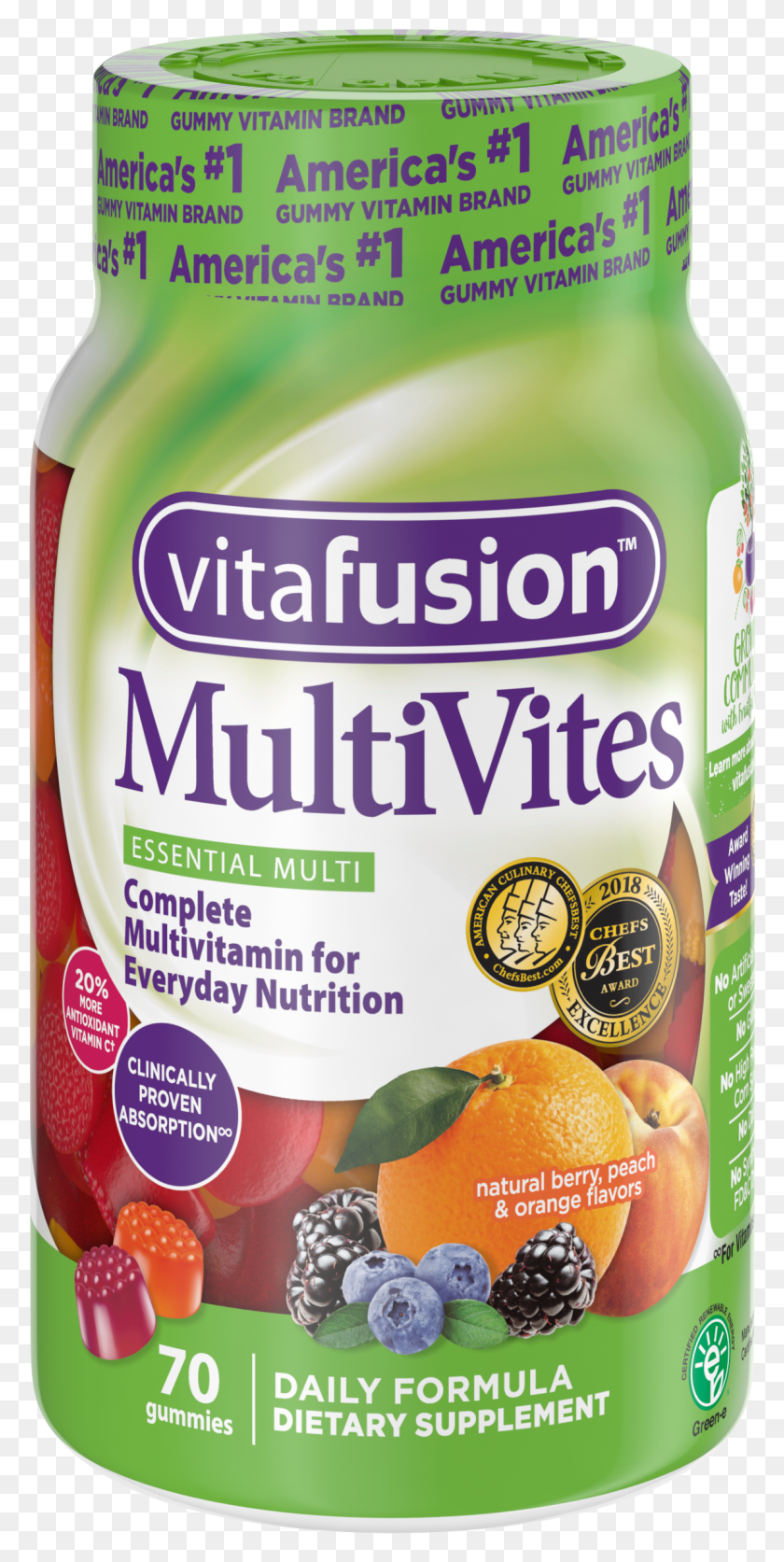 Vitafusion Multivites 70 Ct, Растение, Еда, Фрукты Png Скачать