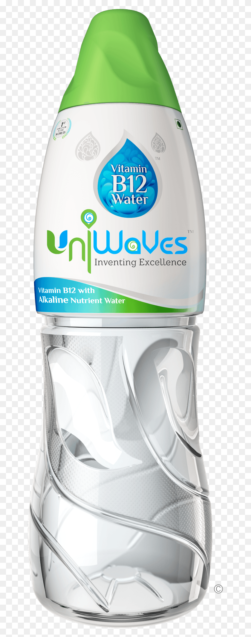 653x2068 Vitamin B12 Water With Alkaline Nutrient Water Uniwaves Water, Bottle, Mixer, Appliance HD PNG Download