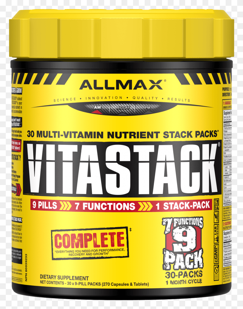 1119x1448 Vitastack Ergo 20170718170042 Allmax Nutrition, Tin, Can, Aluminium HD PNG Download