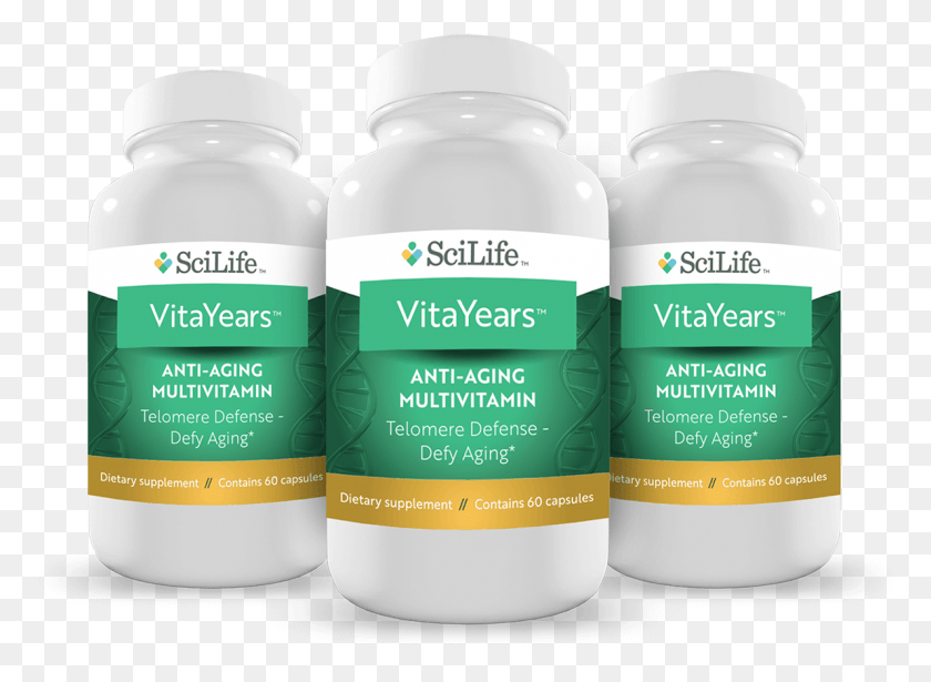 1191x848 Vitayears Anti Aging Multivitamin 3 Pack Multivitamin, Cosmetics, Medication, Bottle HD PNG Download