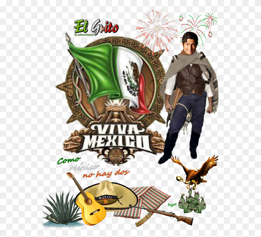 578x703 Вива Мексика, Человек, Человек, Гитара Hd Png Скачать