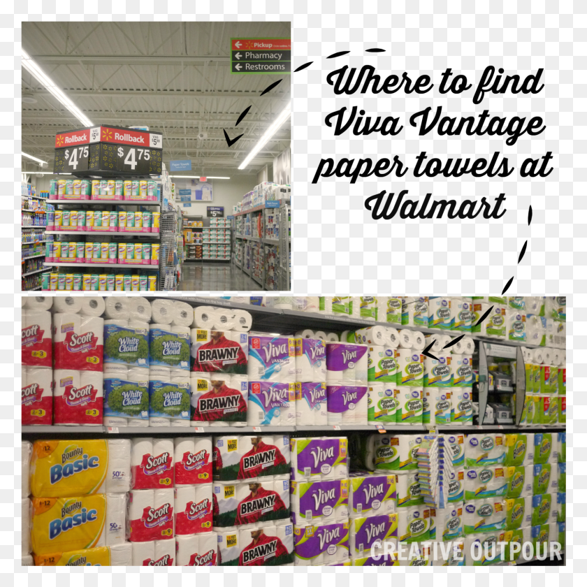 1507x1507 Viva Vantage Paper Towels Walmart Tailgating Razorbacks Convenience Store, Grocery Store, Shop, Supermarket HD PNG Download