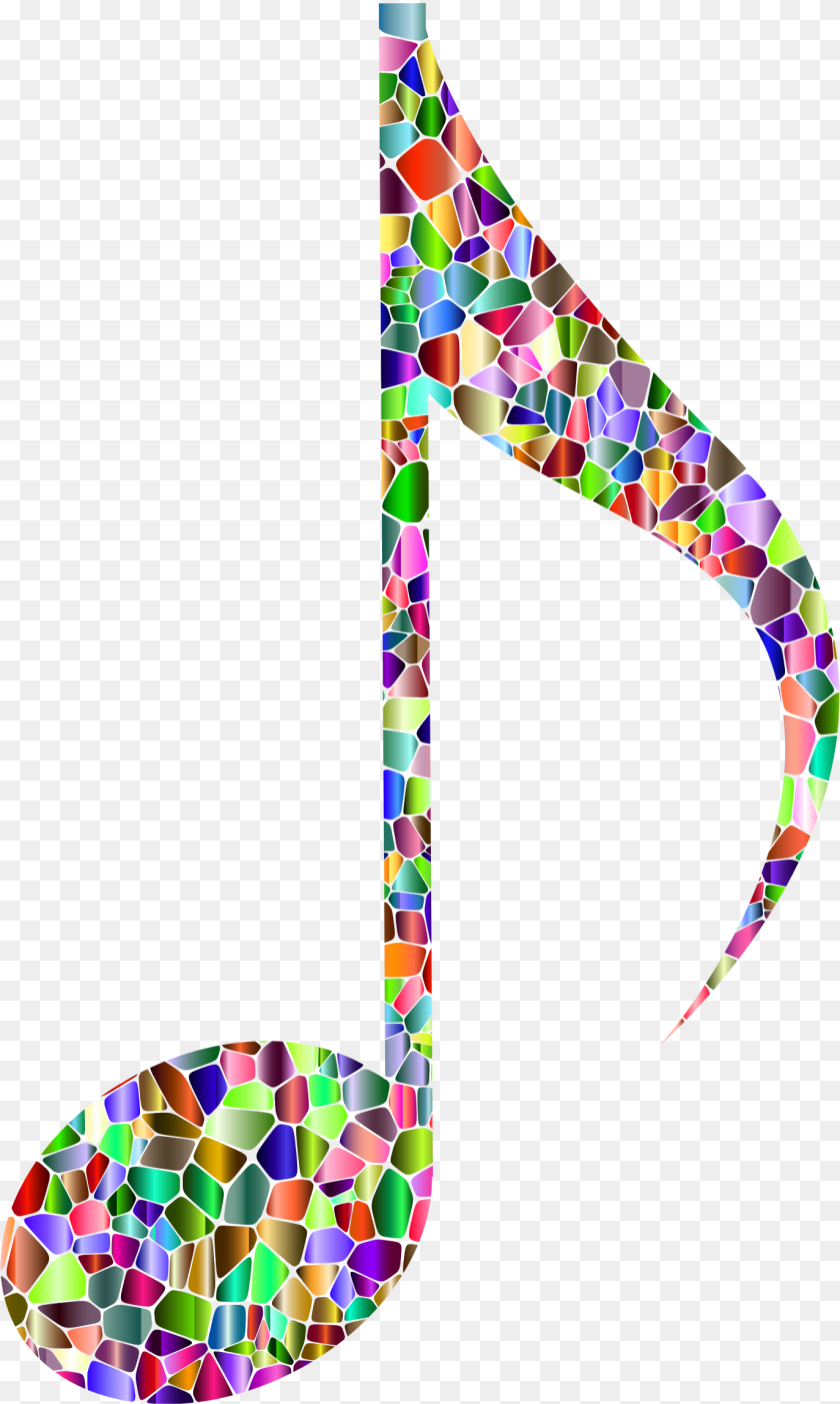 1374x2295 Vivid Chromatic Tiled Musical Note 12 Clip Arts Rainbow Music Notes Art, Graphics, Modern Art, Text Clipart PNG