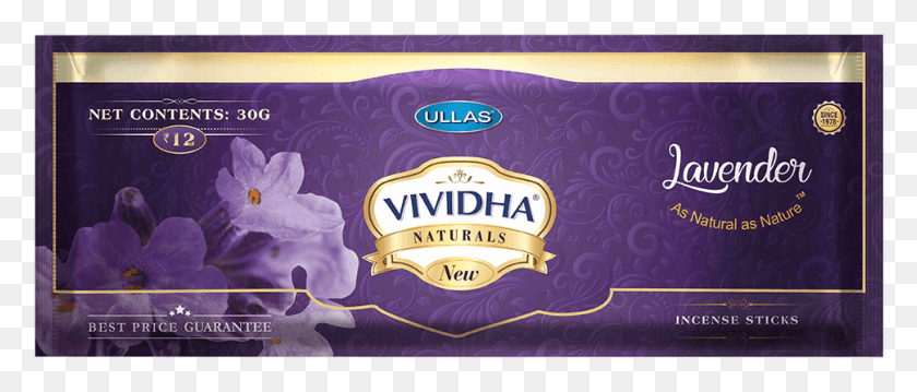 969x372 Vividha 30 Gm Lavender Pouch Label, Text, Lager, Beer HD PNG Download