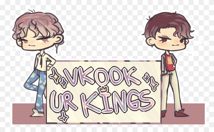 973x573 Vkook I39m Multishiper But I39m Also In Love With The Cartoon, Person, Human, Doodle HD PNG Download