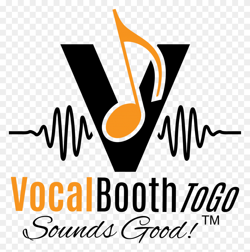 3376x3411 Vocal Booth To Go Logo Design Recording, Text, Handwriting, Alphabet Descargar Hd Png