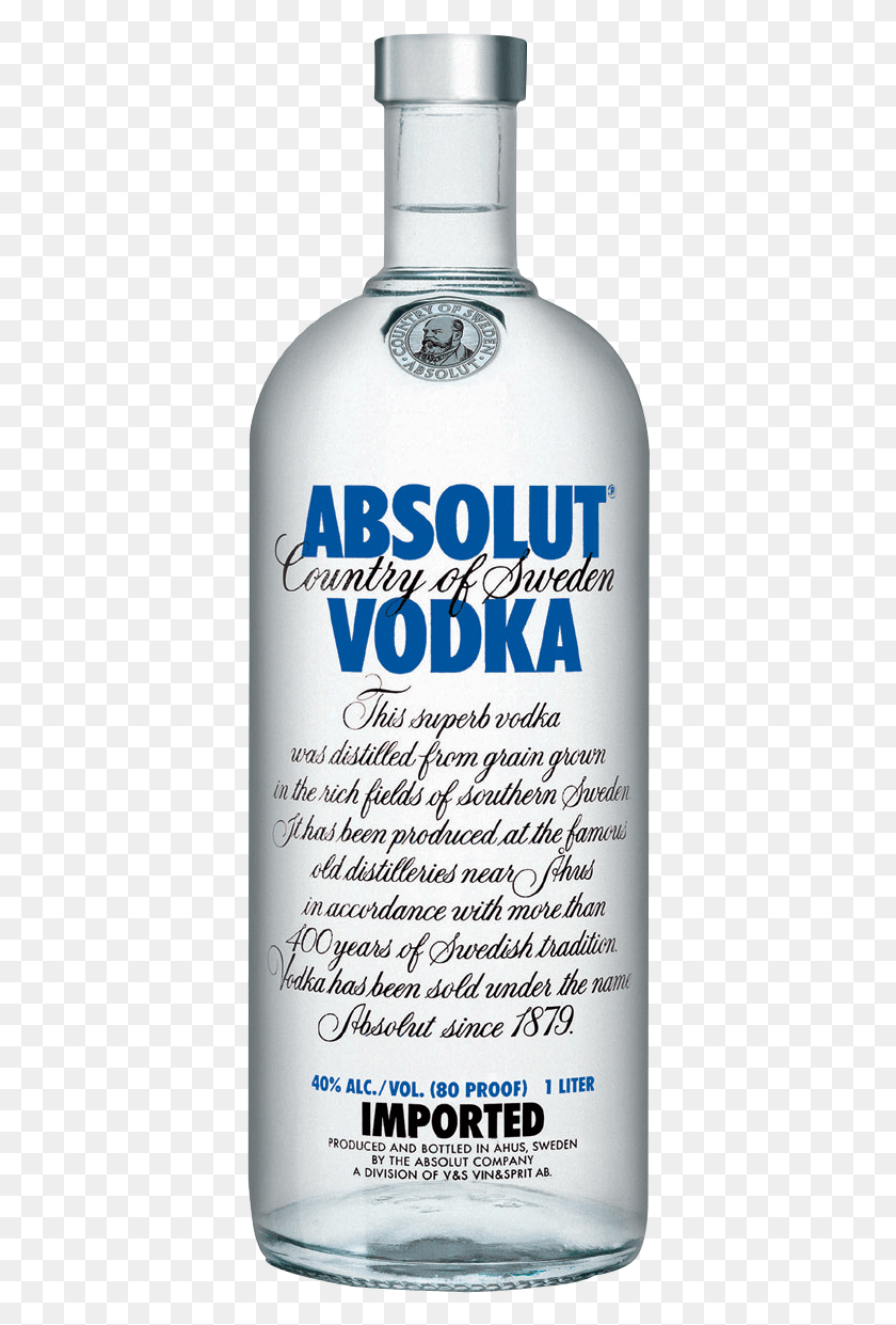 378x1181 Descargar Png / Vodka Absolut Vodka, Bebida, Bebida Hd Png