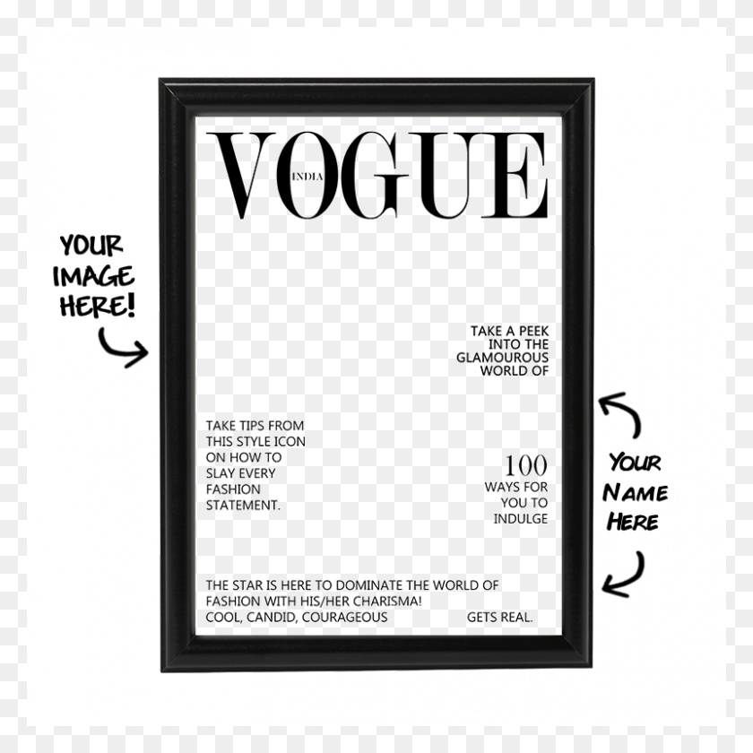 800x800 Vogue Vogue, Text, Advertisement, Poster HD PNG Download