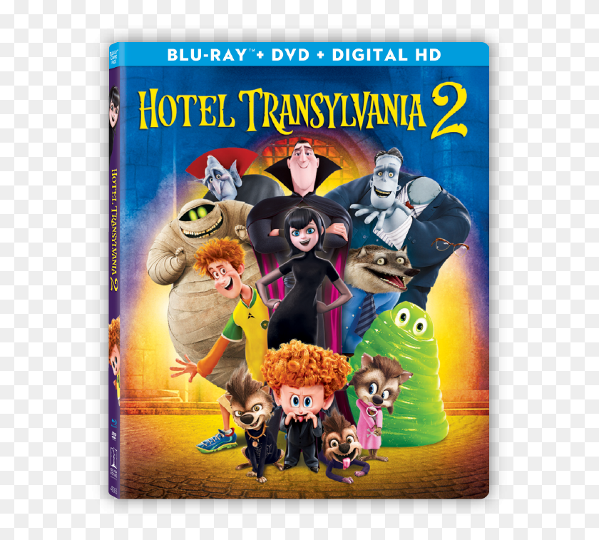 591x697 Voiced By An All Star Cast Blu Ray Hotel Transylvania, Advertisement, Poster, Person HD PNG Download