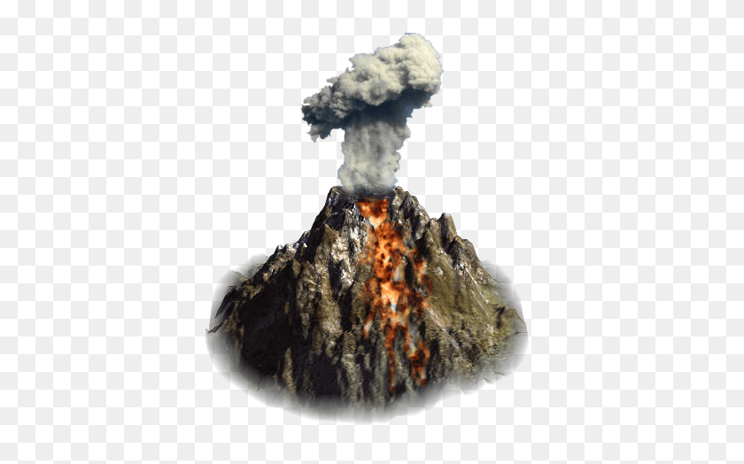 Volcano, Mountain, Nature, Outdoors, Eruption Sticker PNG