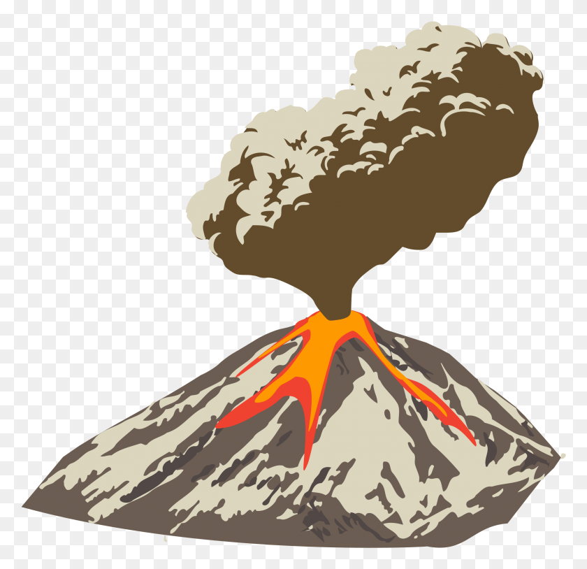 2365x2289 Volcano After Eruption Clipart, Mountain, Outdoors, Nature HD PNG Download