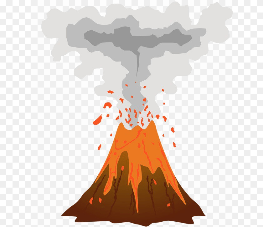 Volcano No Background, Nature, Eruption, Mountain, Outdoors PNG