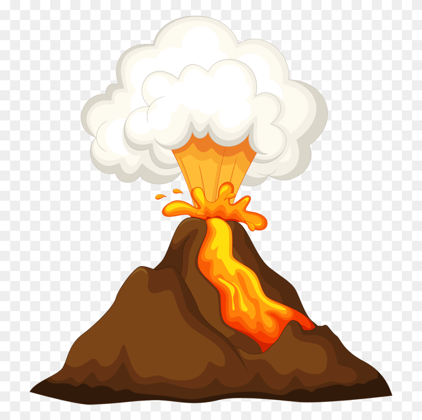 723x777 Volcano Transparent Image Volcano Clipart, Mountain, Outdoors, Nature HD PNG Download