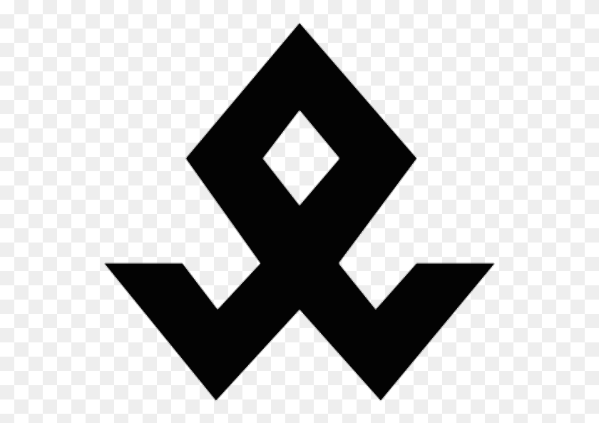 549x533 Volksdeutche Othala Odal Rune Odal Rune Othala, Symbol, Logo, Trademark HD PNG Download